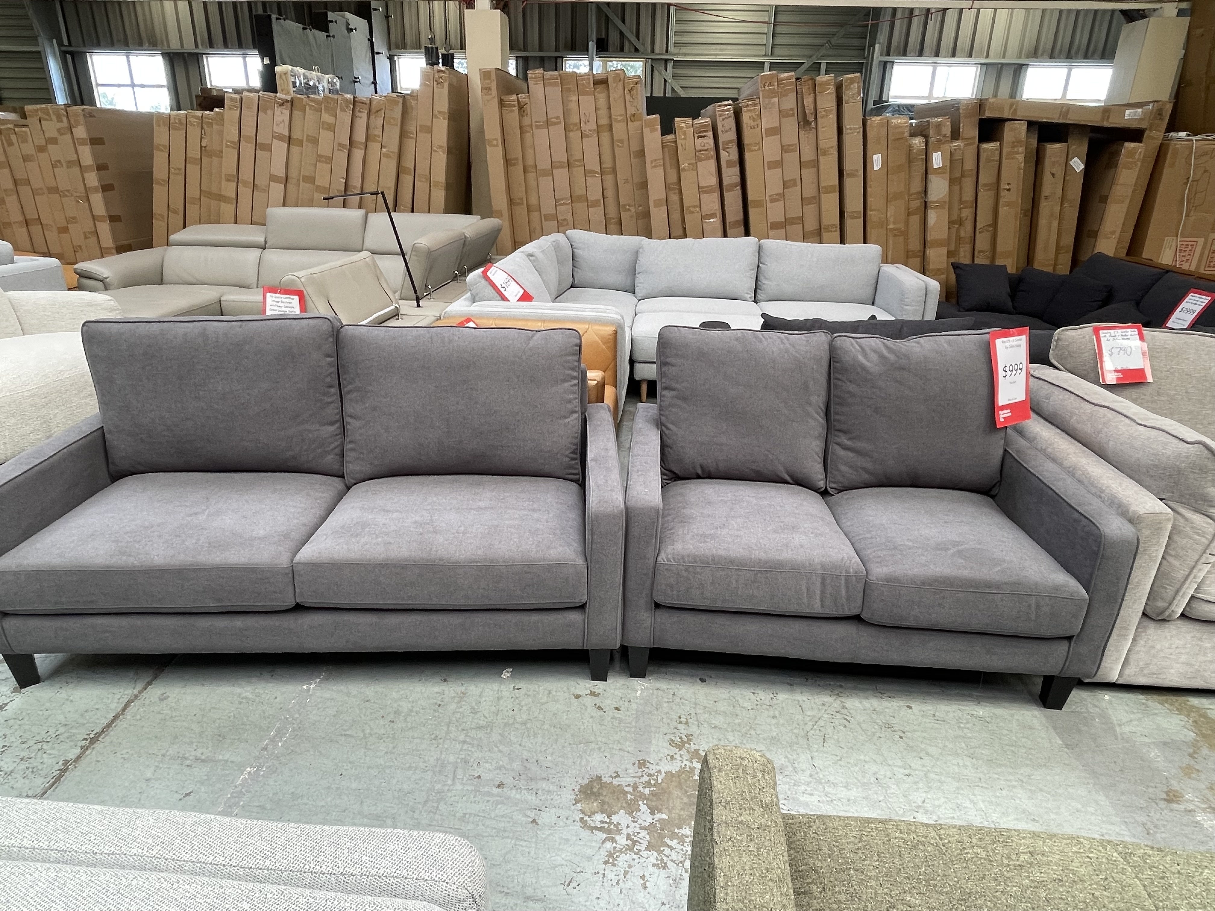 Rio 2.5 + 2 Seater Sofa's by John Young