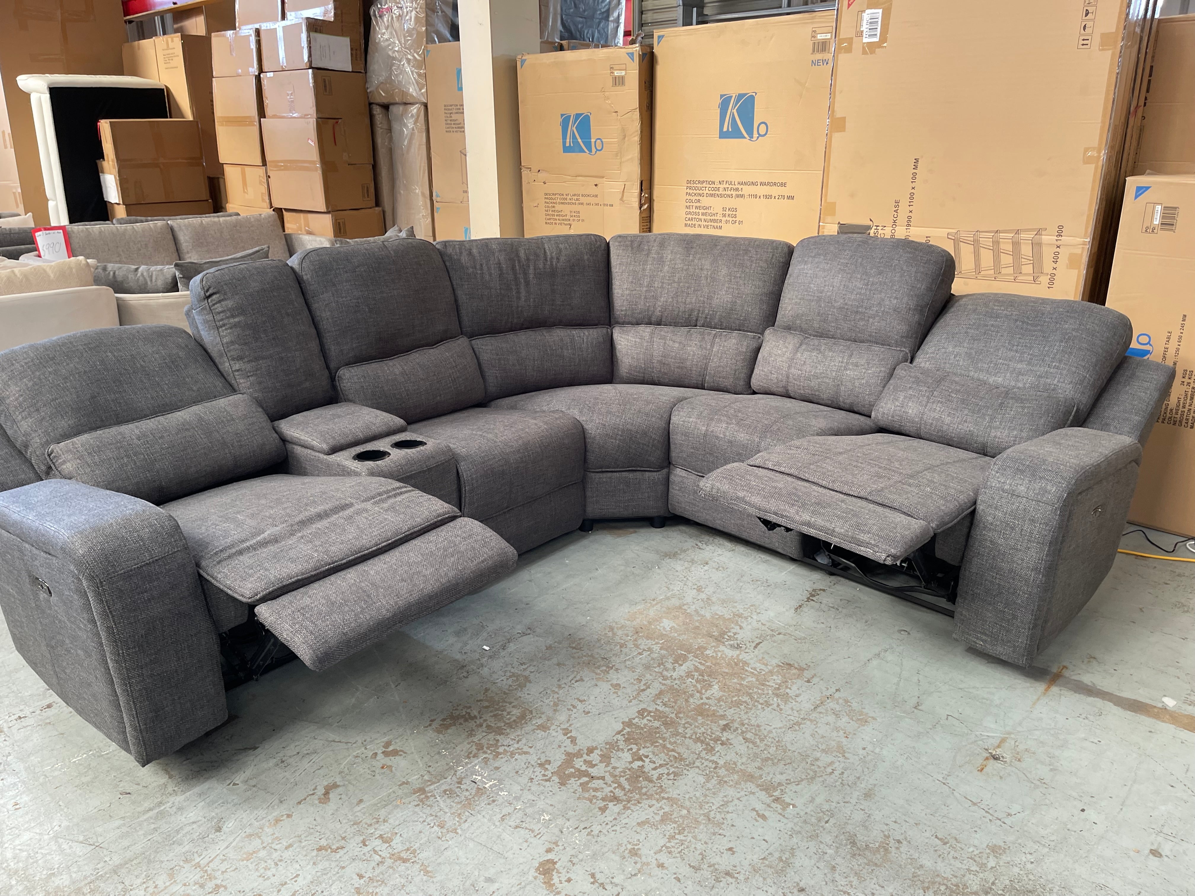 Devonport Power Corner Recliner Suite