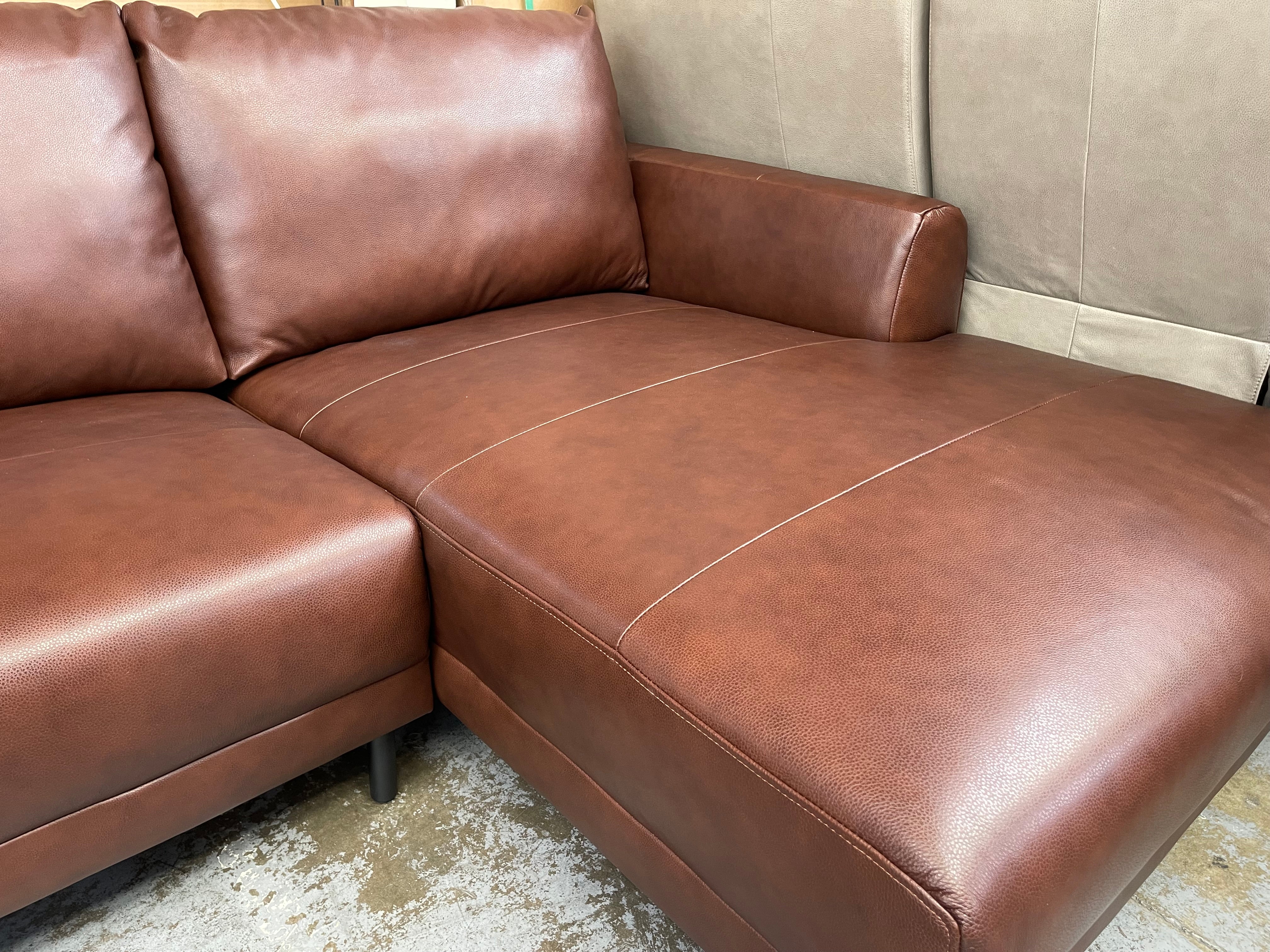 Montgomery Quality Leather Chaise