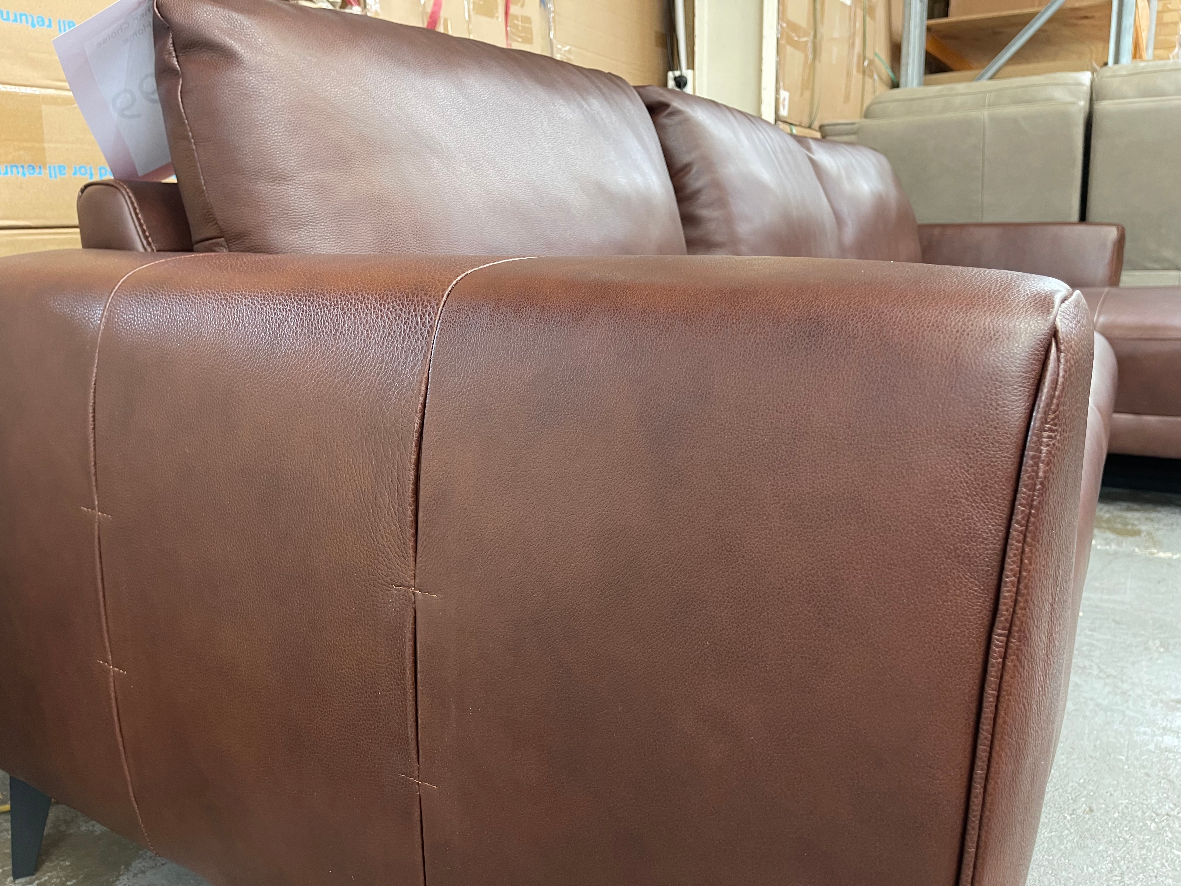 Montgomery Quality Leather Chaise