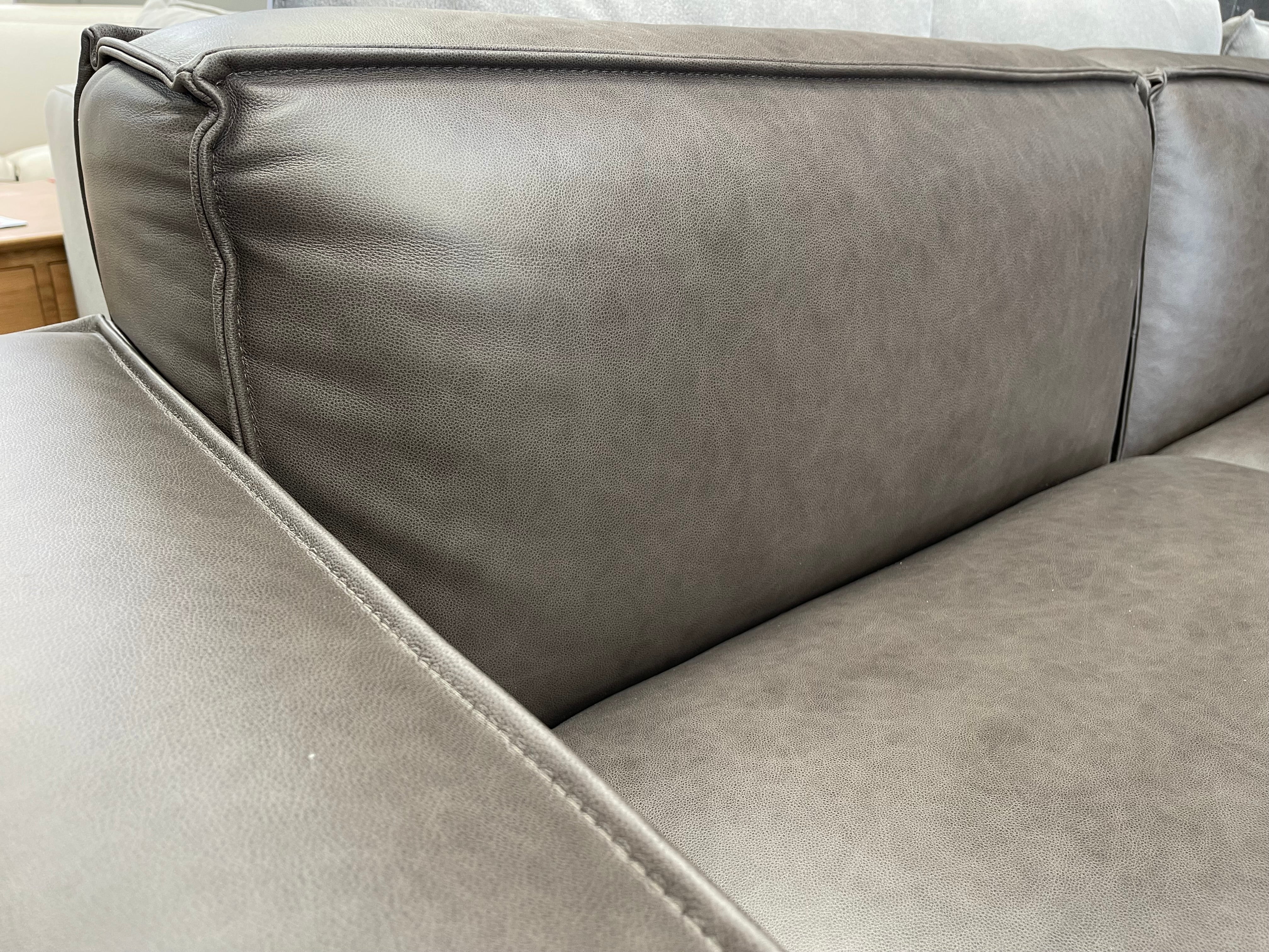 Ascot Quality Leather Chaise